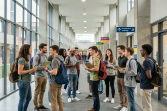 Des étudiants en formation professionnelle dans un centre de formation en Loire-Atlantique