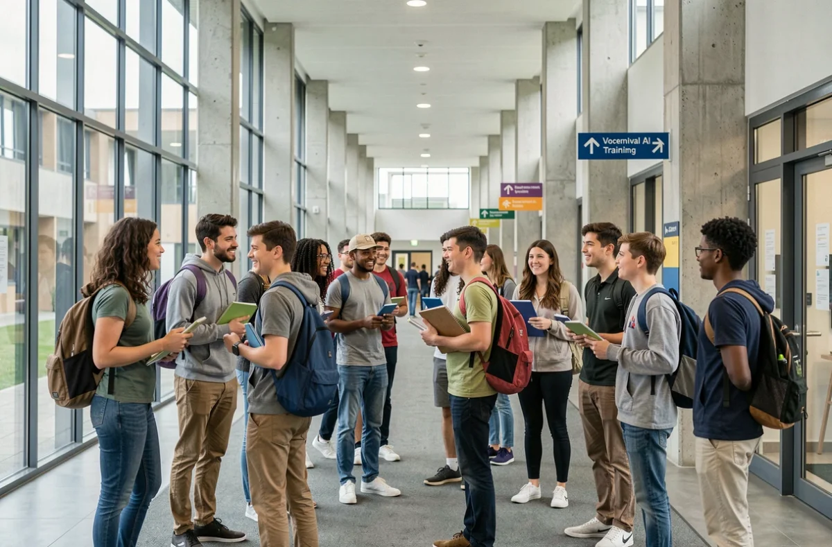 Des étudiants en formation professionnelle dans un centre de formation en Loire-Atlantique