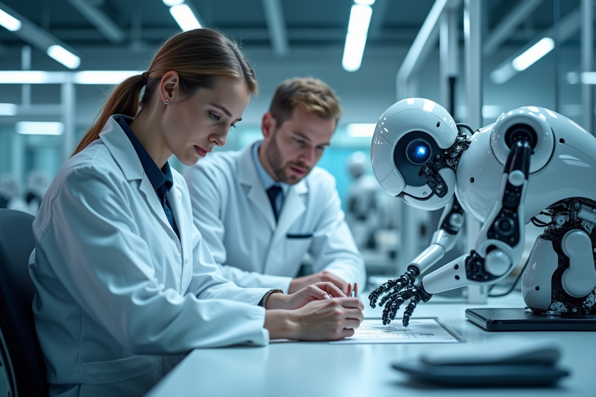 Ingénieur en robotique et chercheur médical en laboratoire