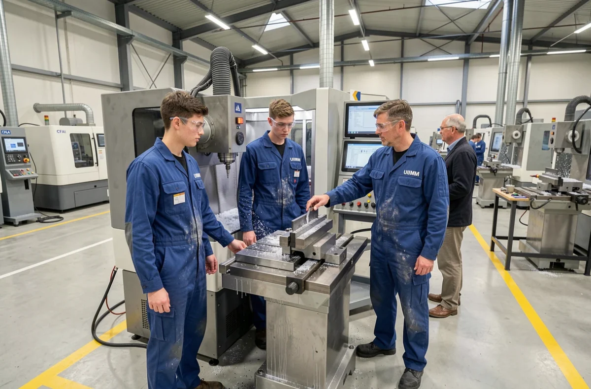 Apprentis en formation industrielle au Pôle UIMM CFAI Centre-Val de Loire à La Chapelle-Saint-Mesmin